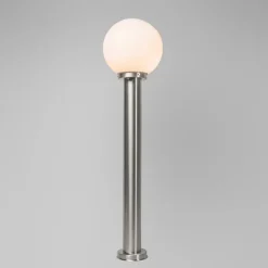 Moderne buitenlamp paal staal RVS 100 cm - Sfera