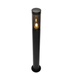 Moderne buitenlamp paal zwart 110 cm IP44 - Rox