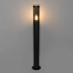 Moderne buitenlamp paal zwart 110 cm IP44 - Rox