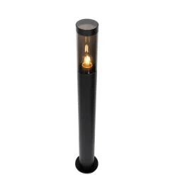 Moderne buitenlamp paal zwart 80 cm IP44 - Rox