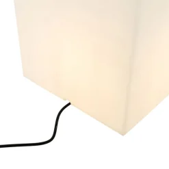 Moderne buitenlamp wit 38 cm vierkant IP44 - Nura