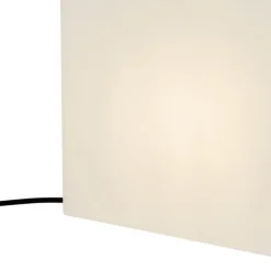 Moderne buitenlamp wit 30 cm vierkant IP44 - Nura