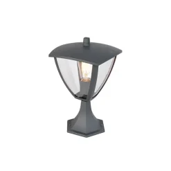 Moderne buitenlantaarn sokkel donkergrijs - Platar