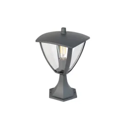 Moderne buitenlantaarn sokkel donkergrijs - Platar