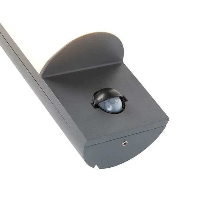 Moderne buitenwandlamp donkergrijs met bewegingssensor - Harry
