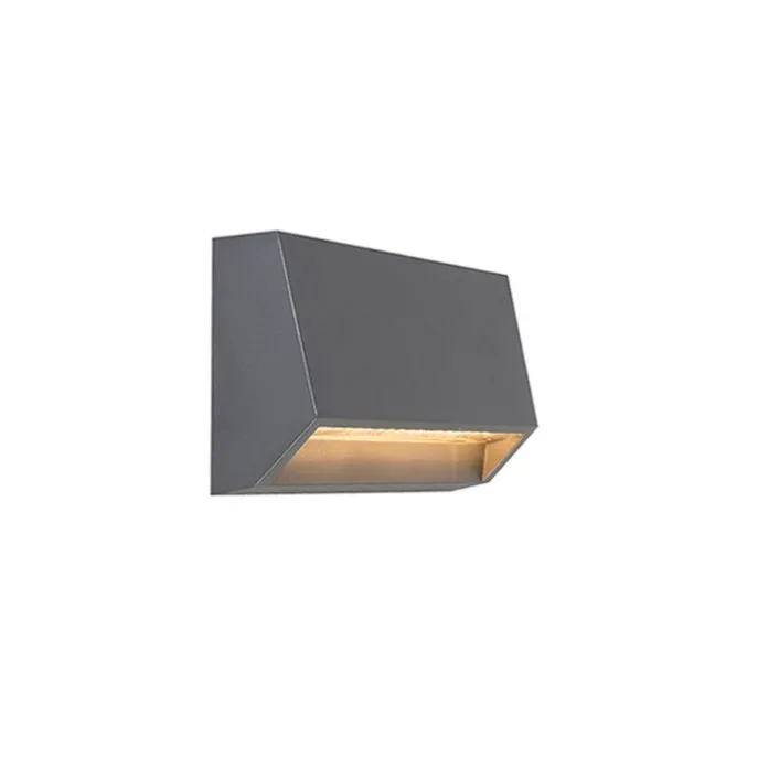 Moderne buitenwandlamp donkergrijs incl. LED IP65 - Sandstone 2