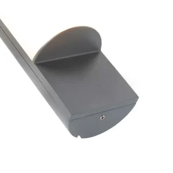 Moderne buitenwandlamp donkergrijs incl. LED - Harry