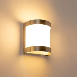 Moderne buitenwandlamp RVS IP44 - Mira