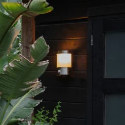 Moderne buitenwandlamp RVS bewegingssensor IP44 - Mira