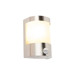 Moderne buitenwandlamp RVS bewegingssensor IP44 - Mira