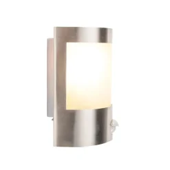 Moderne buitenwandlamp RVS bewegingssensor IP44 - Mira