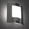 Moderne buitenwandlamp staal bewegingssensor IP44 - Emmerald 1