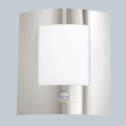 Moderne buitenwandlamp staal bewegingssensor IP44 - Emmerald 1