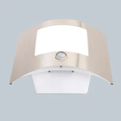 Moderne buitenwandlamp staal bewegingssensor IP44 - Emmerald 1