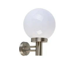 Moderne buitenwandlamp staal RVS IP44 - Sfera