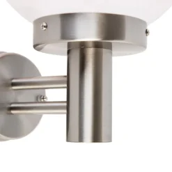 Moderne buitenwandlamp staal RVS IP44 - Sfera