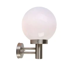 Moderne buitenwandlamp staal RVS IP44 - Sfera