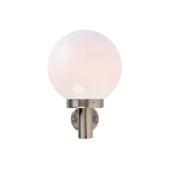 Moderne buitenwandlamp staal RVS IP44 - Sfera