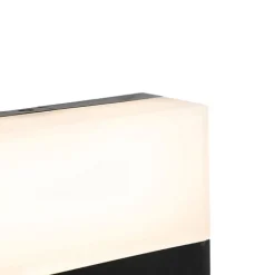 Moderne buitenwandlamp zwart IP44 incl. LED - Dualy
