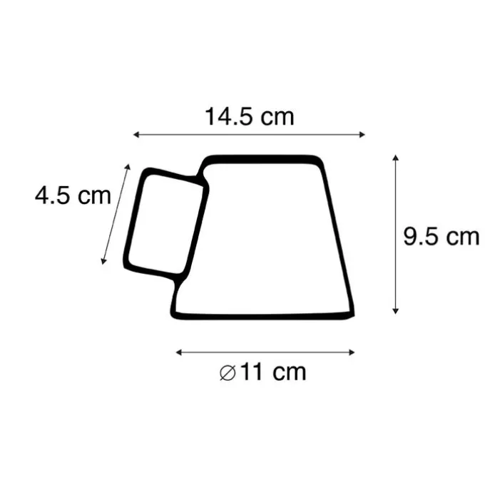 Moderne buitenwandlamp zwart IP44 - Skittle