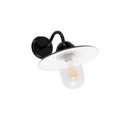 Moderne buitenwandlamp zwart IP44 - Kansas