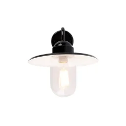 Moderne buitenwandlamp zwart IP44 - Kansas