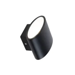 Moderne buitenwandlamp zwart incl. LED IP44 - Ovum