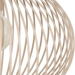 Moderne draad hanglamp zwart met beige 3-lichts - Gila