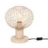 Moderne draad tafellamp beige 23cm - Gila