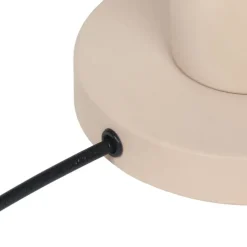 Moderne draad tafellamp beige 23cm - Gila