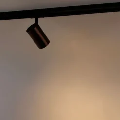 Moderne 1-fase railspot donkerbrons - Iconic Jeana