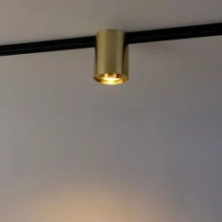 Moderne 1-fase railspot goud - Iconic Rondoo Up