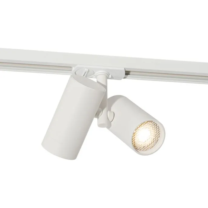 Moderne 1-fase railspot wit 2-lichts - Iconic Scopio