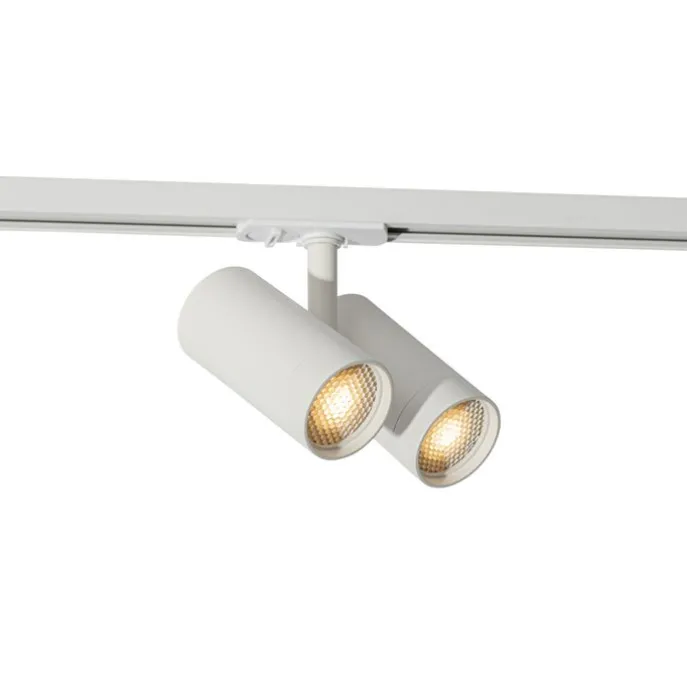 Moderne 1-fase railspot wit 2-lichts - Iconic Scopio