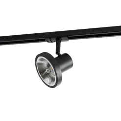 Moderne 1-fase railspot zwart GU10 111mm - Iconic Jeany