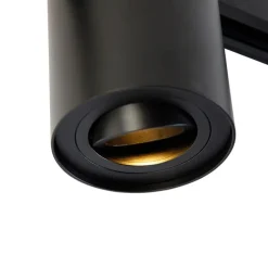 Moderne 1-fase railspot zwart - Iconic Rondoo Up