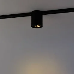 Moderne 1-fase railspot zwart - Iconic Rondoo Up