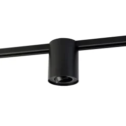 Moderne 1-fase railspot zwart - Iconic Rondoo Up