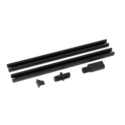 Moderne 1-fase railsysteem zwart 50cm set van 2 - Iconic