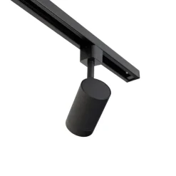 Moderne 1-fase railsysteem met 4 spots zwart - Iconic Jeana