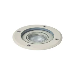 Moderne grondspot beige GU10 50mm verstelbaar IP65 - Delux