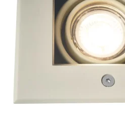 Moderne grondspot beige GU10 50mm draai- en kantelbaar IP65 - Oneon