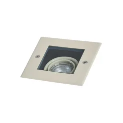 Moderne grondspot beige GU10 50mm draai- en kantelbaar IP65 - Oneon