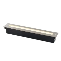 Moderne grondspot staal 50 cm incl. LED IP65 - Eline
