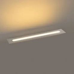 Moderne grondspot staal 50 cm incl. LED IP65 - Eline