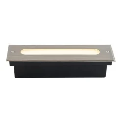 Moderne grondspot staal 30 cm incl. LED IP65 - Eline