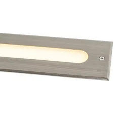 Moderne grondspot staal 30 cm incl. LED IP65 - Eline