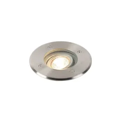 Moderne grondspot staal 16,5 cm IP67 - Basic Round