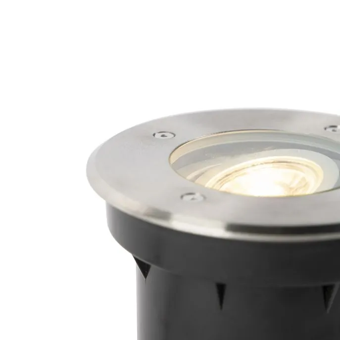 Moderne grondspot staal 16,5 cm IP67 - Basic Round