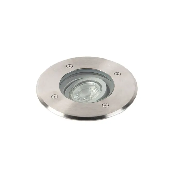Moderne grondspot staal 16,5 cm IP67 - Basic Round